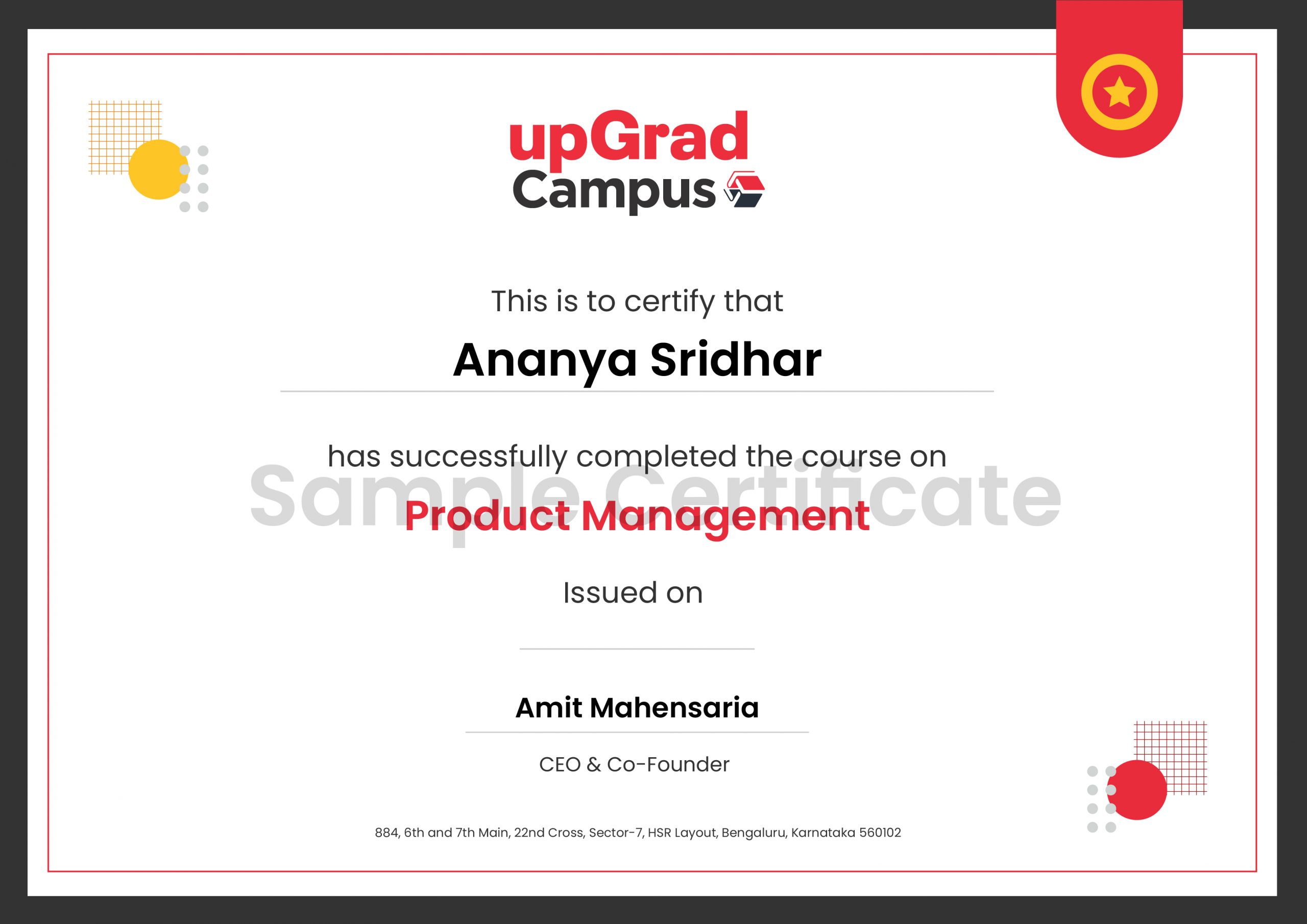 Online product management certificate