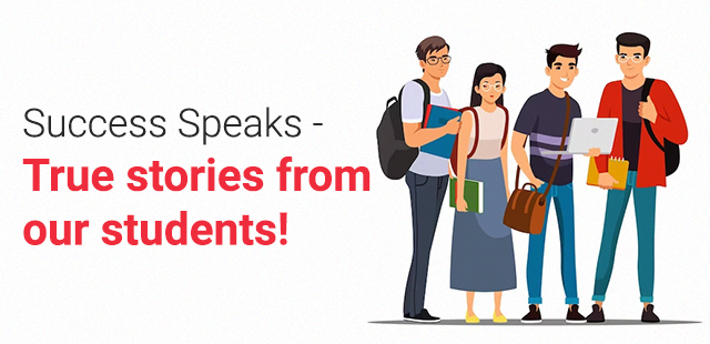 Success Speaks – True stories from our students!