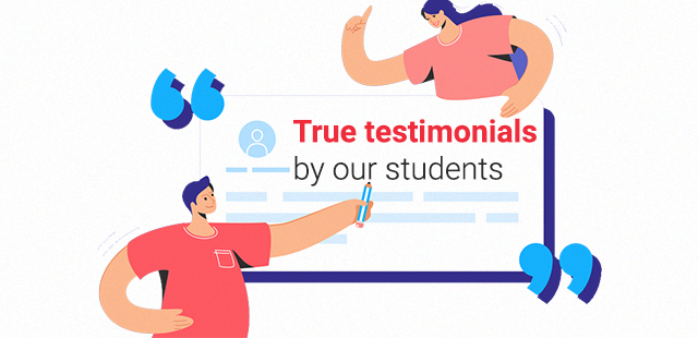 True testimonials by our students